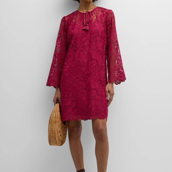 NWT Johnny Was Biya 3J Workshop JWLA 2 Piece Harper Lace Mini Dress M - Picture 1 of 8